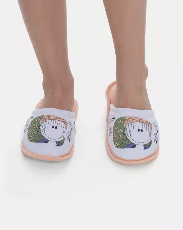 Pantufa Feminina Fechada Infantil Estampa Pat