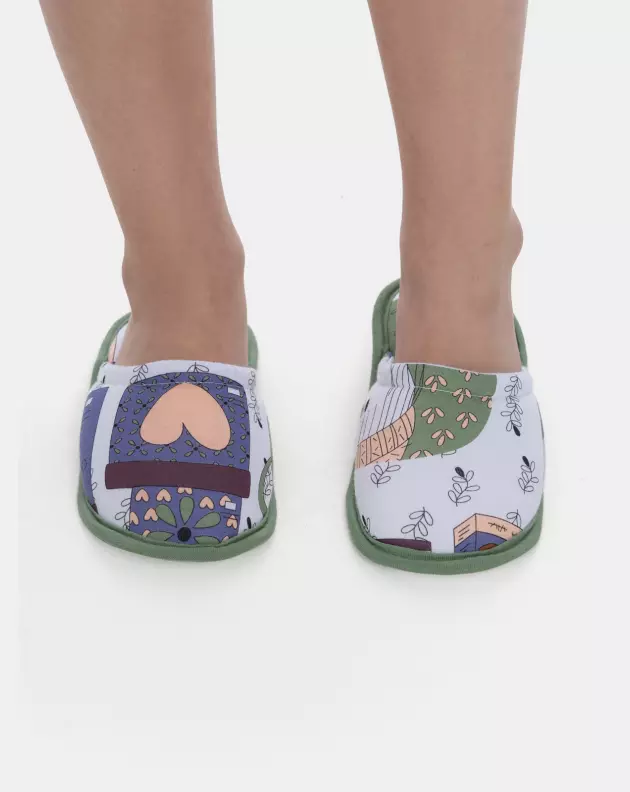 Pantufa Fechada Infantil Sonhart Feminina Estampada