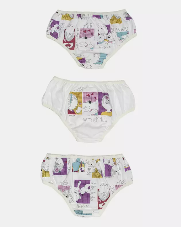 Kit Calcinha Feminino Kids
