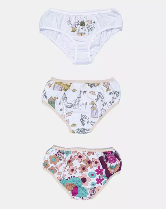 Kit Calcinha Feminina Kids