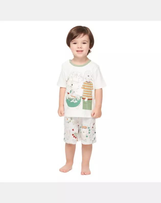 Conjunto Masculino Baby Manga Curta e Bermuda