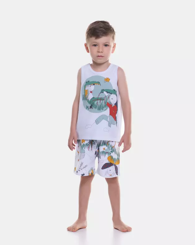Pijama regata e bermuda