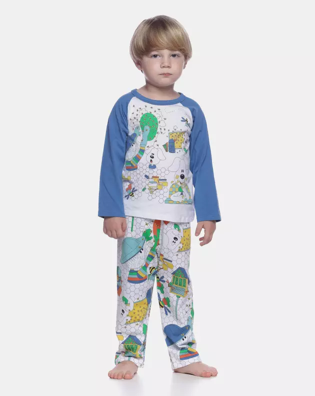Conjunto Masculino Baby Manga Longa e Calça 