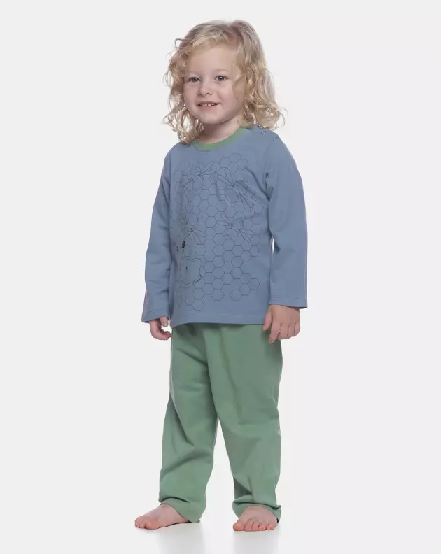 Pijama manga longa e calça    