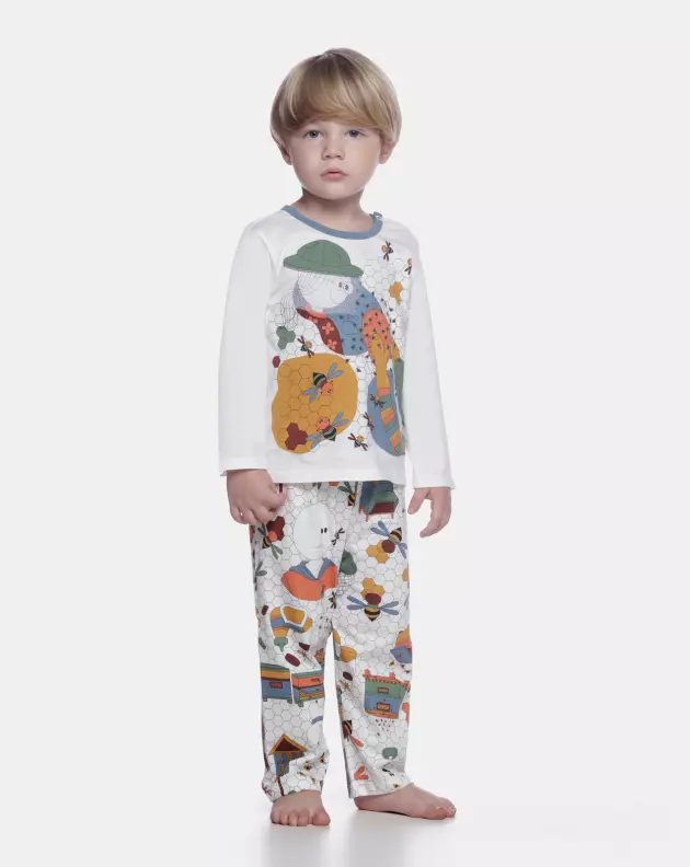 Conjunto Masculino Baby Manga Longa e Calça 