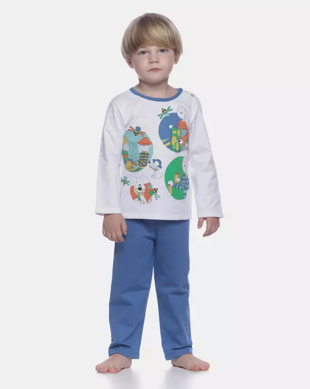 Conjunto Masculino Baby Manga Longa e Calça Moletinho