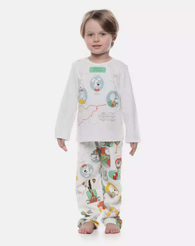 Pijama Masculino Baby Manga Longa e Calça