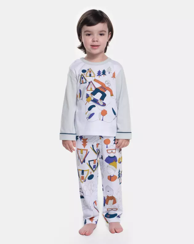 Pijama Manga Longa e Calça