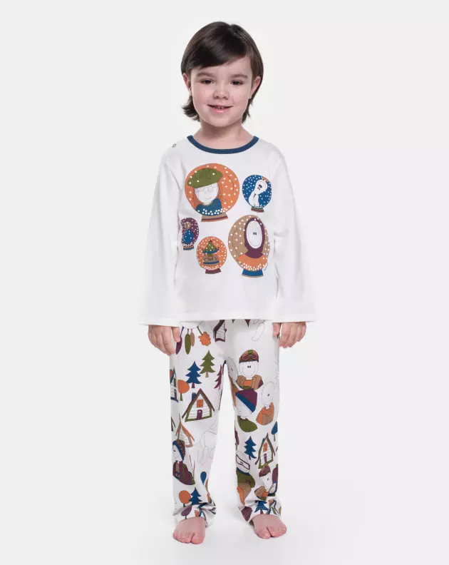 Pijama Manga Longa e Calça 