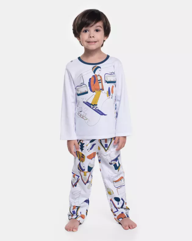 Pijama Manga Longa e Calça