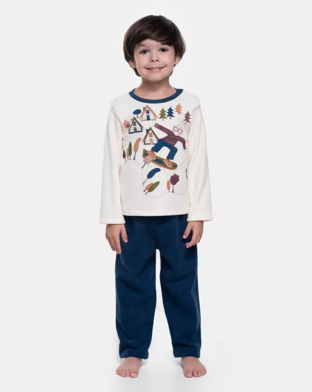 Pijama Manga Longa e Calça