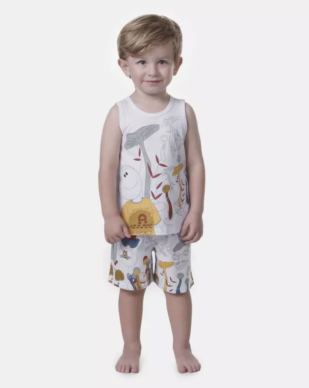 Pijama regata e bermuda   