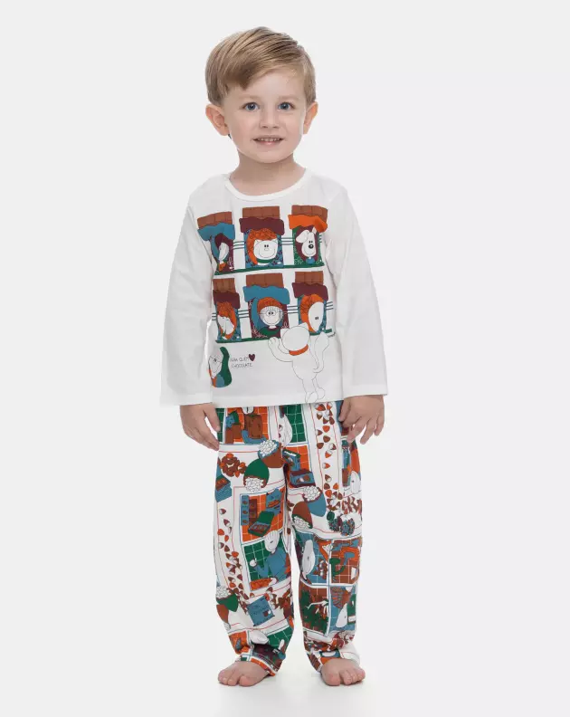 Pijama Manga Longa e Calça
