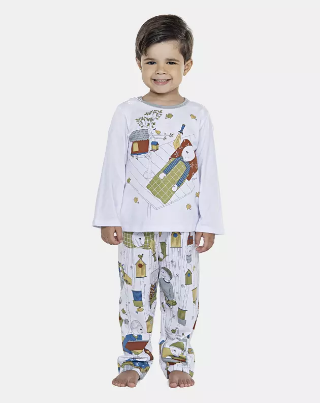 Pijama Masculino Baby Manga Longa e Calça