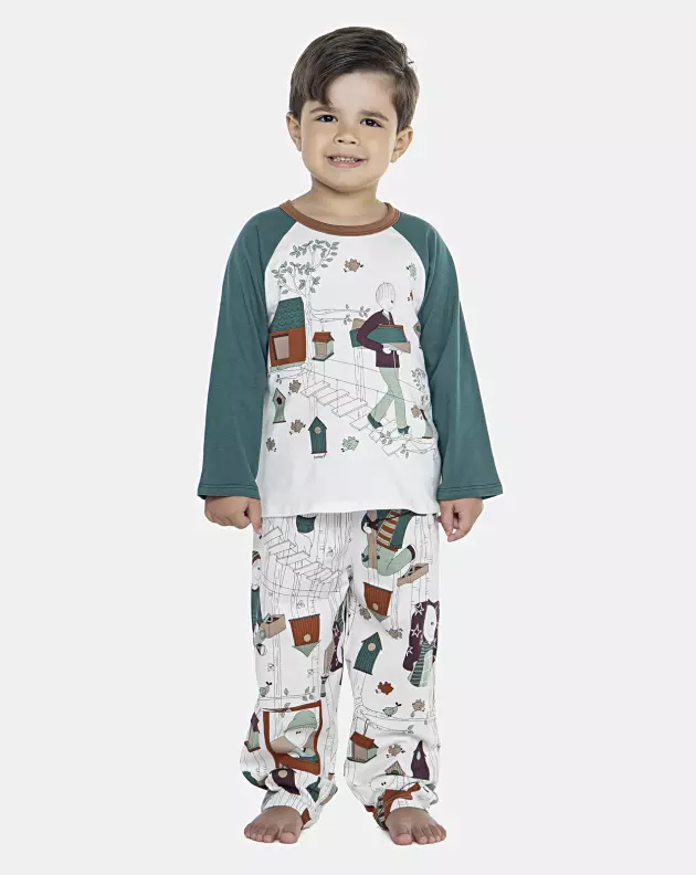 Pijama Masculino Baby Manga Longa e Calça