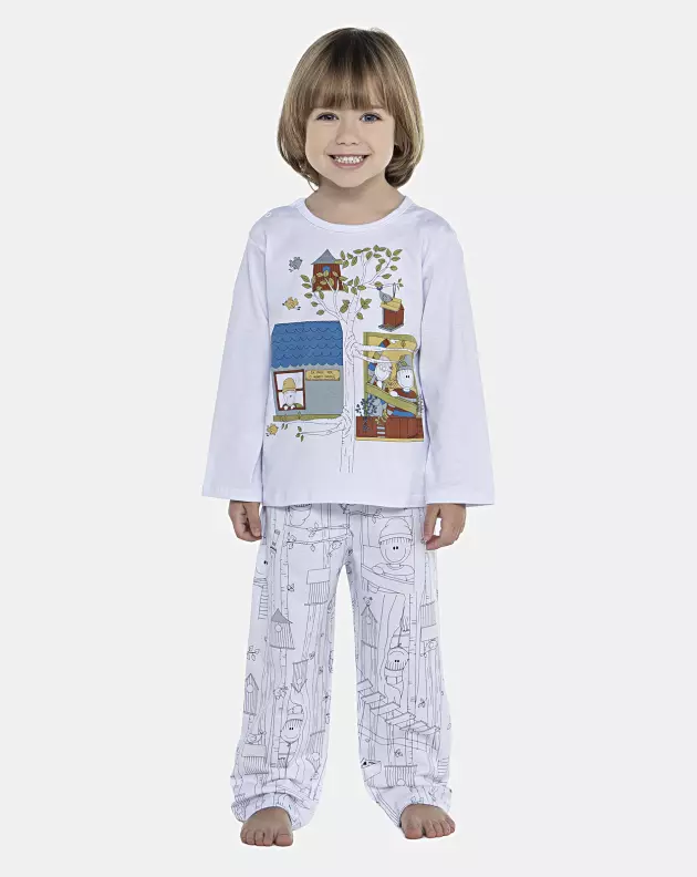 Pijama Masculino Baby Manga Longa e Calça