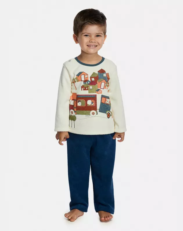 Pijama Masculino Baby Manga Longa e Calça Plush