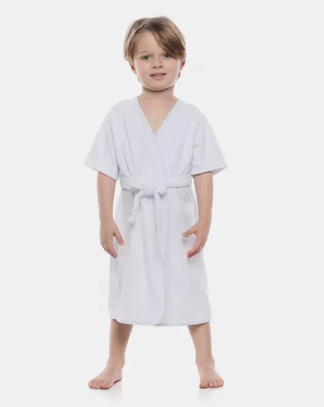 Roupão Masculino Baby Manga Curta Atoalhado