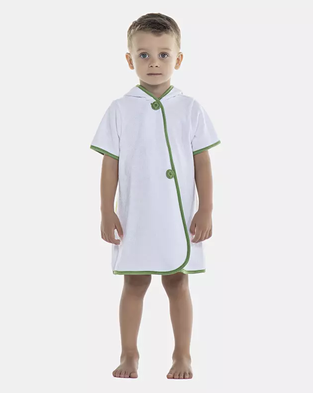 Roupão Masculino Baby Manga Curta Atoalhado