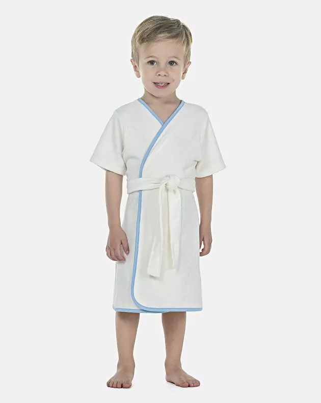 Roupão Masculino Baby Manga Curta Atoalhado