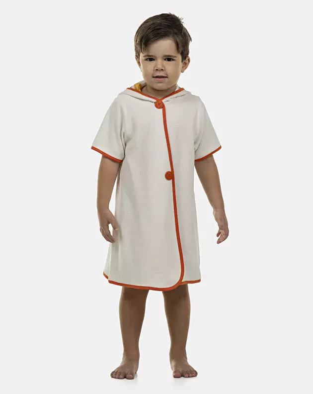 Roupão Masculino Baby Manga Curta Atoalhado