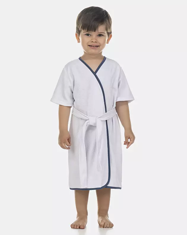 Roupão Masculino Baby Manga Curta Atoalhado