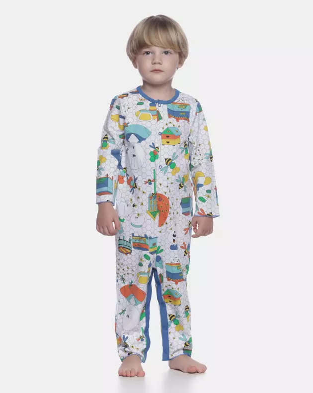 Macacão Masculino Baby Manga Longa Moletinho