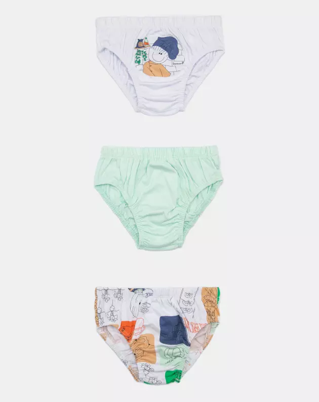 Comprar Sonhart Online | Kit cueca Infantil 3 Peças Estampada