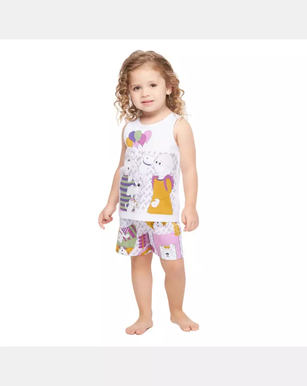 Conjunto Feminino Baby Regata e Short