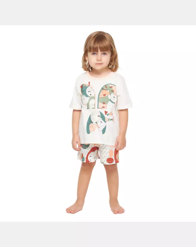 Conjunto Feminino Baby Manga Curta e Short