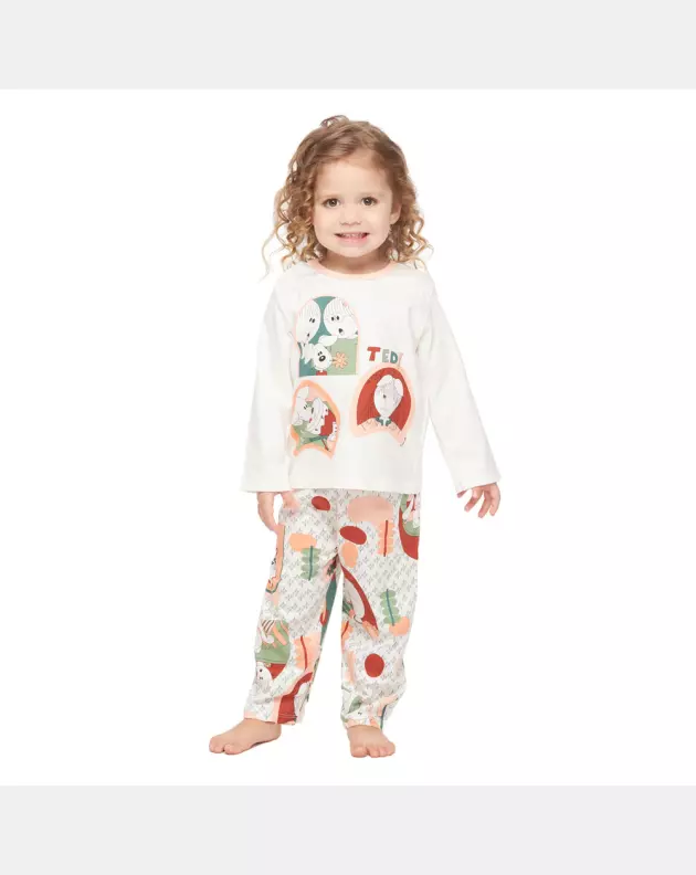 Loja Sonhart | Pijama Infantil Feminino manga longa e calça Estampada