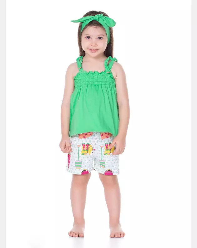 PIJAMA ALÇA E SHORT
