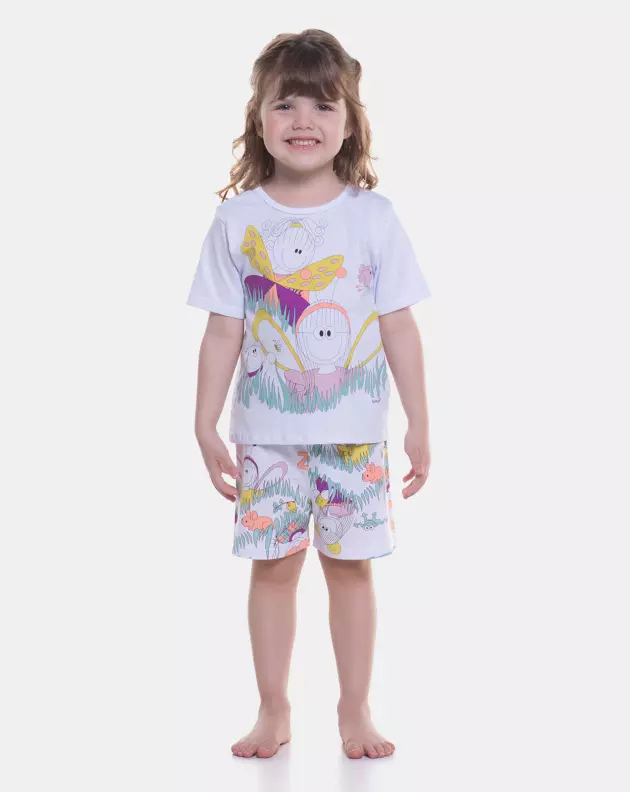 Pijama manga curta e short