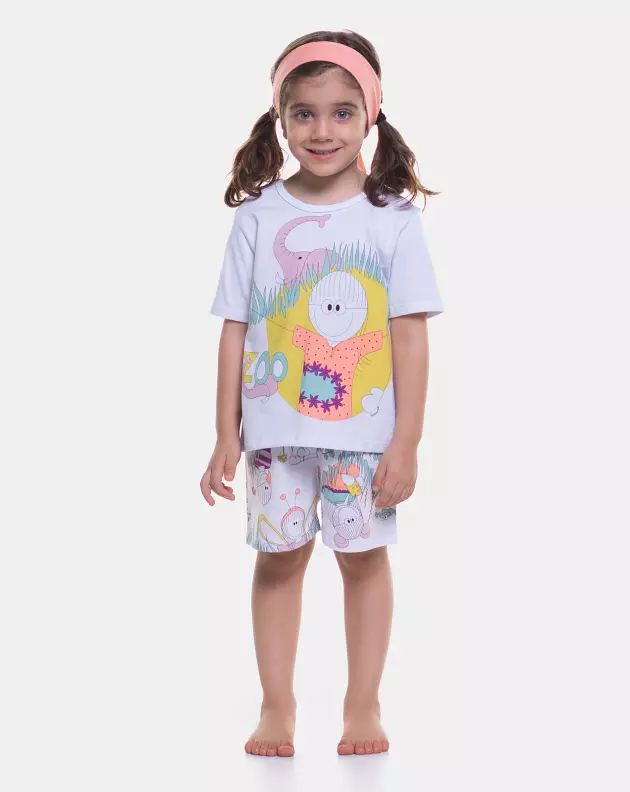 Pijama manga curta e short
