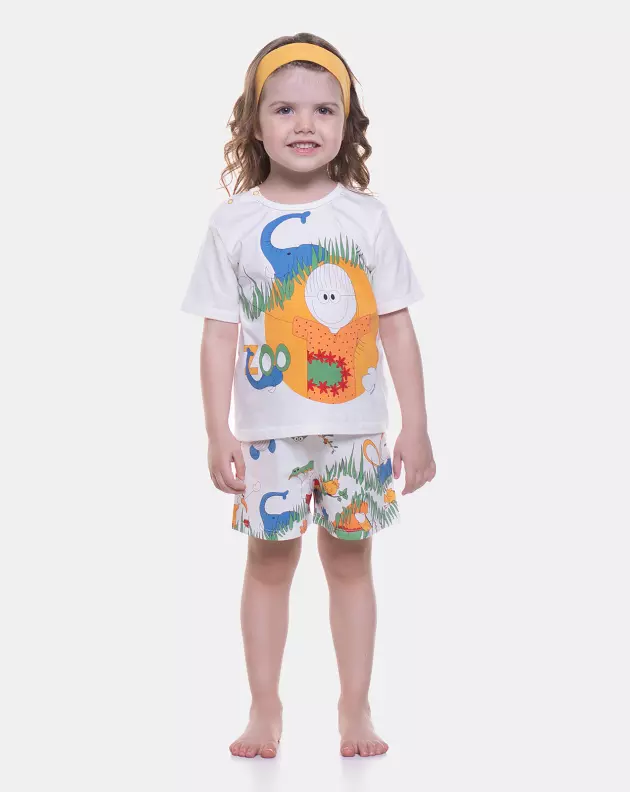 Pijama manga curta e short