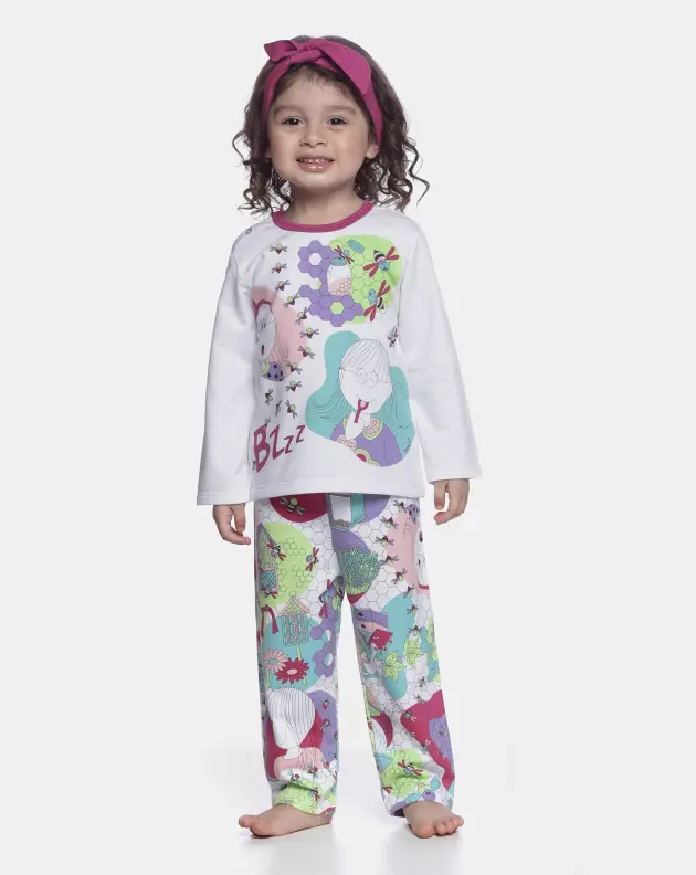Conjunto Feminino Baby Manga Curta e Calça