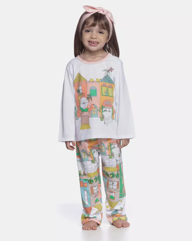 Conjunto Feminino Baby Manga Curta e Calça