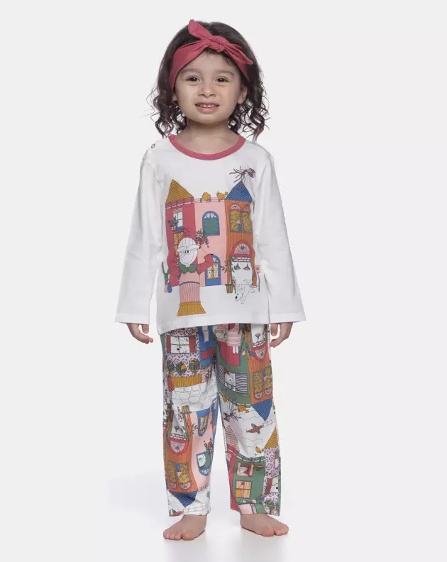 Pijama manga longa e calça    