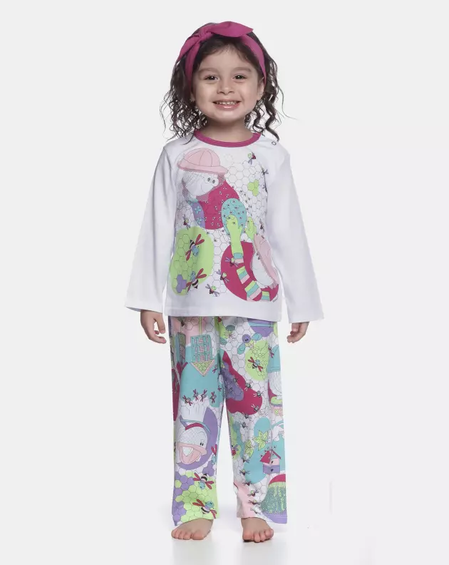 Pijama manga longa e calça