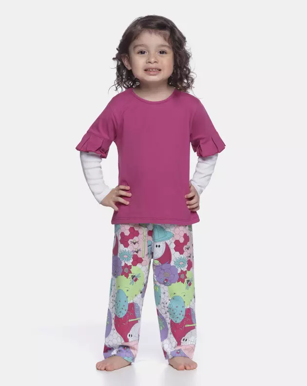 Pijama manga longa e calça