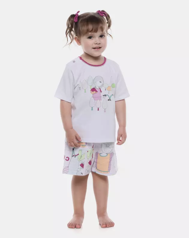 Pijama Manga Curta e Short