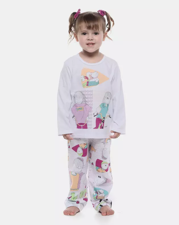 Pijama Manga Longa e Calça