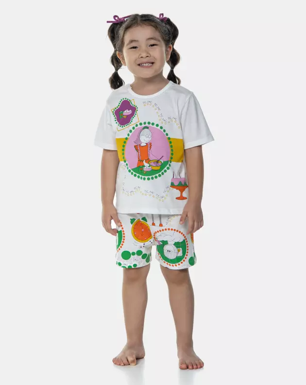 Pijama Manga Curta e Short