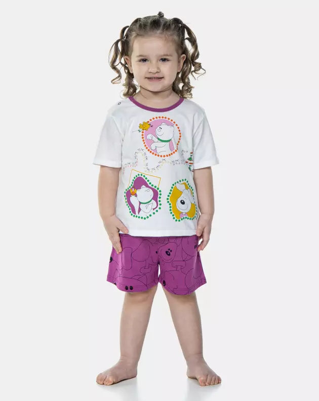 Pijama Manga Curta e Short