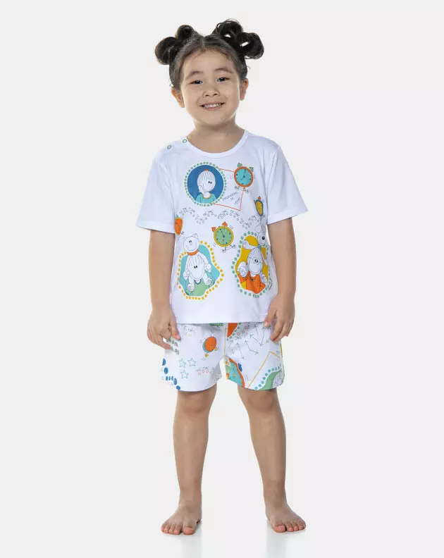 Pijama Manga Curta e Short