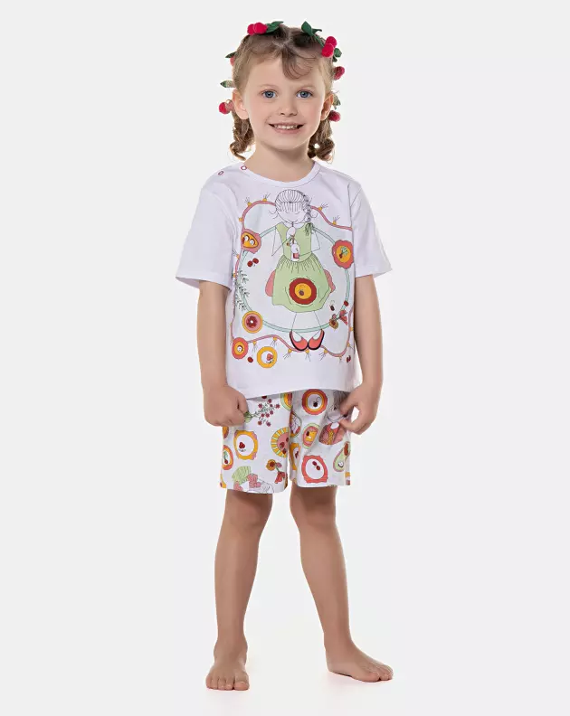 Pijama manga curta e short