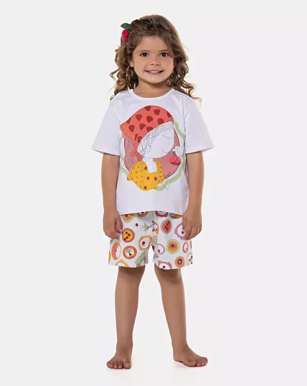 Pijama manga curta e short      