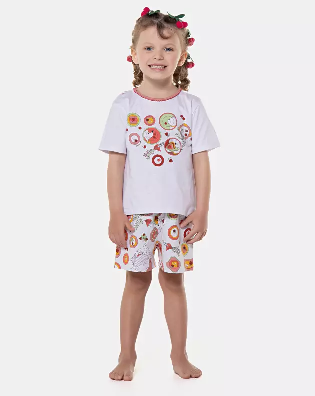 Pijama manga curta e short 
