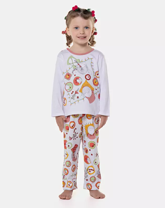 Pijama manga longa e calça