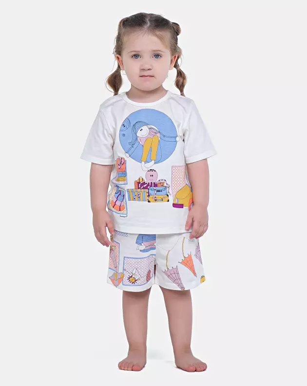 Pijama Manga Curta e Short